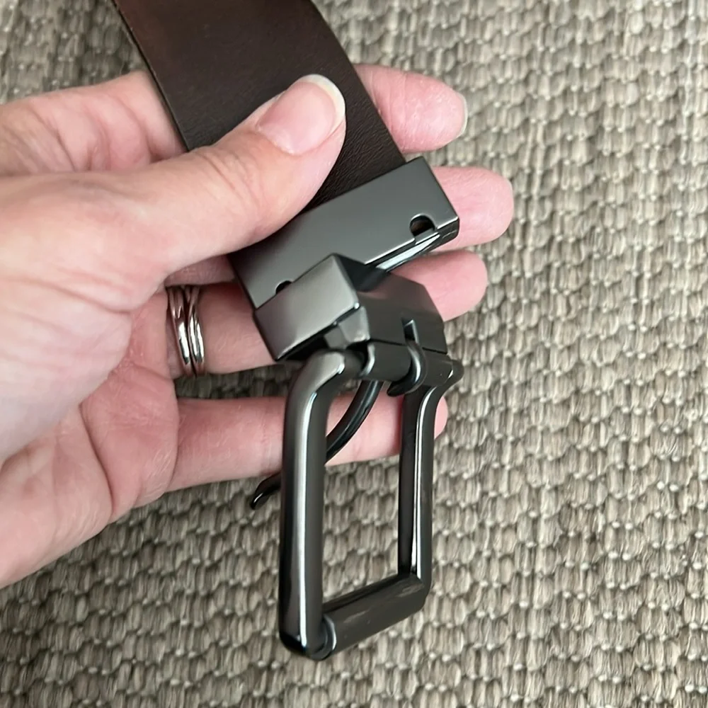 Timberland Reversible Black and Brown Leather Belt size 36